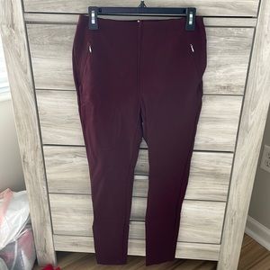 Tommy Hilfiger Maroon Dress Pant Size Small